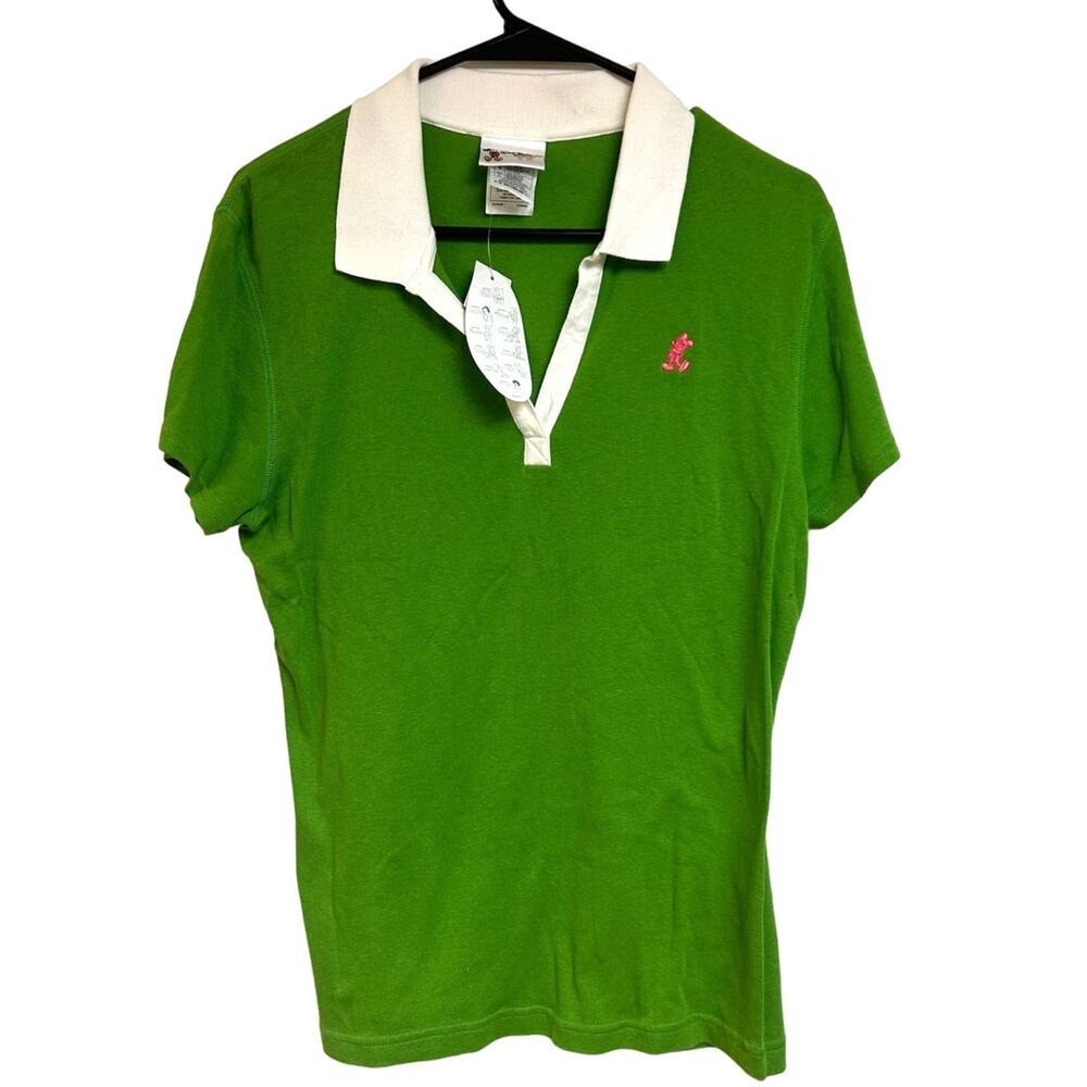 NEW Walt Disney World Mickey Embroidered Logo Polo Shirt Golf Shirt Size L